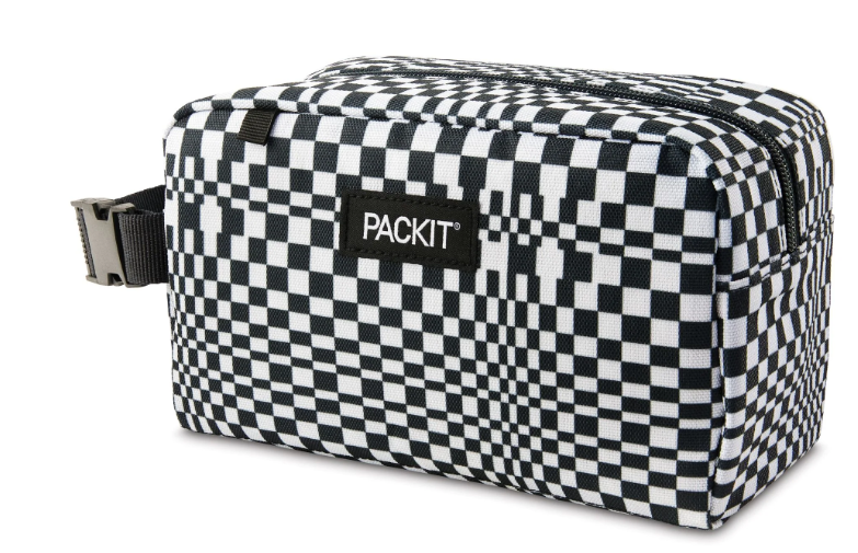 Packit Freezable Snack Box Rect 23cm Checked Out