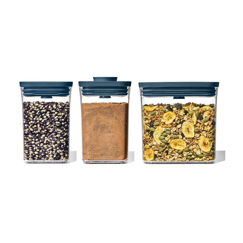 Good Grips 3-piece Everyday Pop 2.0 Container Set - Limited Edition - Storm Blue