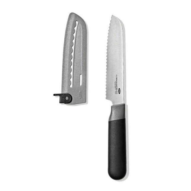 Oxo Good Grips Serrated Utility Knife With Locking Sheath 12.5cm
