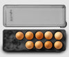 Made Smart Egg Holder With Snap On Lid 34.3x12.7x7.6cm - Carbon