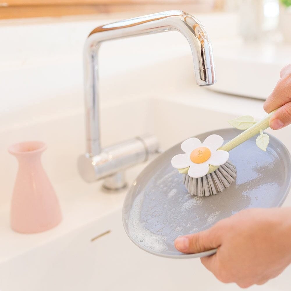 Vigar Florganic Dish Brush With Pink Vase Cleaning Equipment The Cooks Kitchen Mandurah 