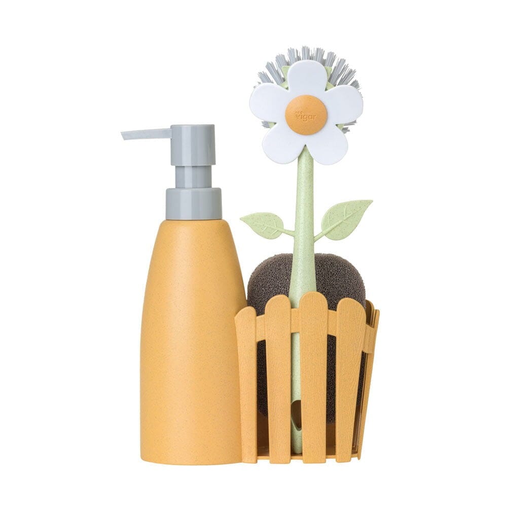 Vigar Florganic Sink Caddy Set + Dispenser - Orange Cleaning Equipment The Cooks Kitchen Mandurah 