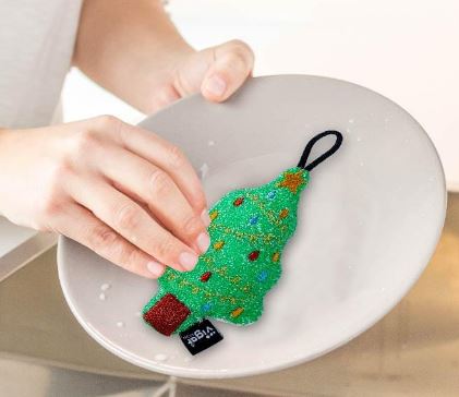 Vigar Christmas Tree Scrubber Sponge Pack - 3pk