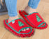 Vigar Christmas Tree Microfibre Cleaning Slippers