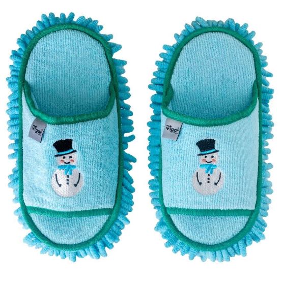 Vigar Frosty The Snowman Microfibre Cleaning Slippers