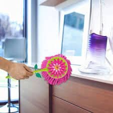 Vigar Round Flower Microfiber Duster Cleaning Equipment The Cooks Kitchen 