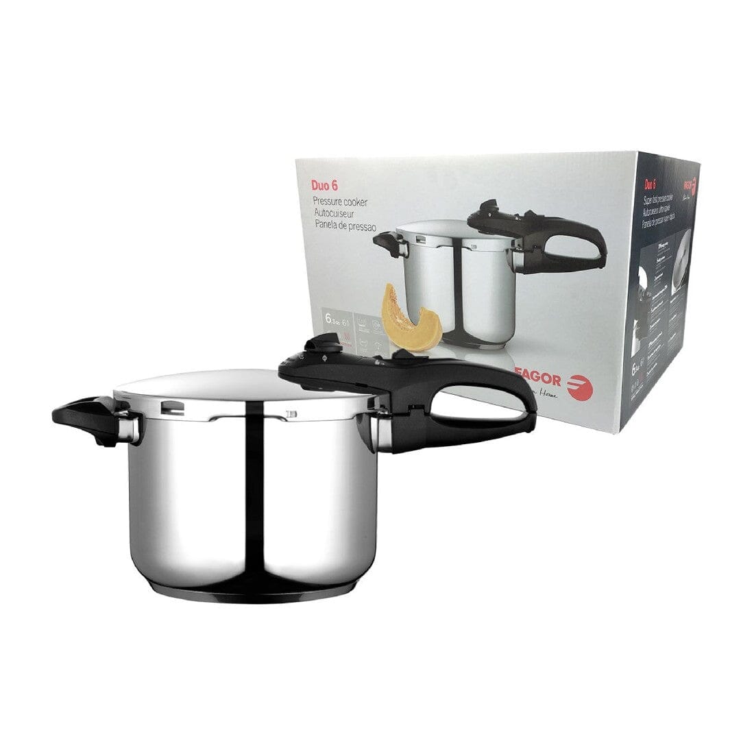 Fagor Duo Stainless Steel Pressure Cooker 6l Pressure Cookers & Slow Cooker The Cooks Kitchen Mandurah 