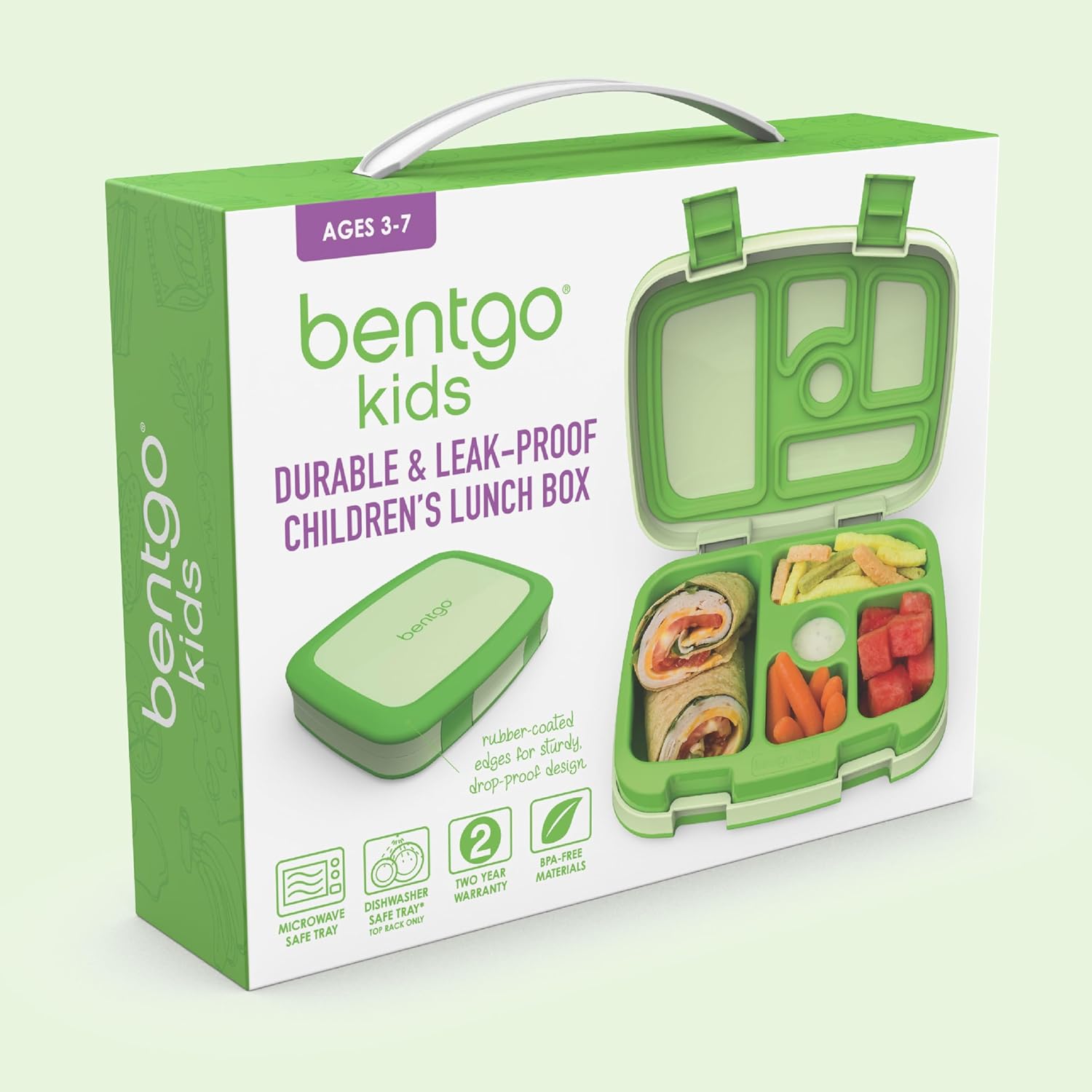 Bentgo Kid's Leak-proof Bento Lunch Box - Green