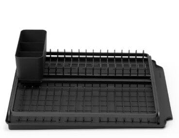 Brabantia Dish Drying Rack - Dark Grey - Bonus Cleaning Pads Dish Racks & Drainers The Cooks Kitchen 