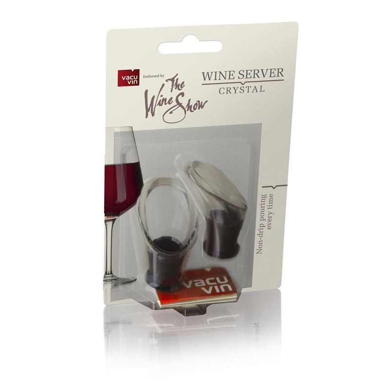 Vacuvin Wine Server Crystal Set Of 2 