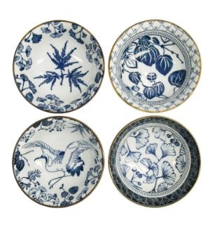 Tokyo Design Studio Flora Japonica Mixed Tayo Bowl Giftset 4 Piece In Multi