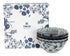 Tokyo Design Studio Flora Japonica Mixed Tayo Bowl Giftset 4 Piece In Multi