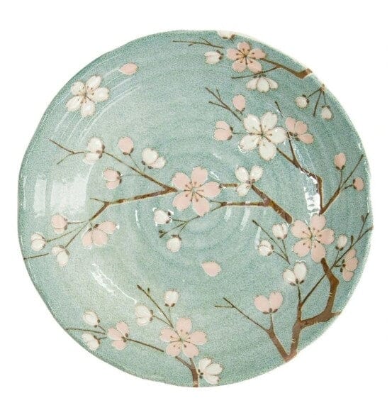 Tokyo Design Studio Fujisakura Plate 22cm Green Entree Plates The Cooks Kitchen 