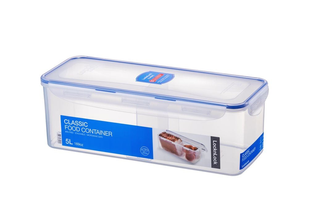 Lock And Lock Rec Tall Classic Rectangular Tall W/divider- 5l