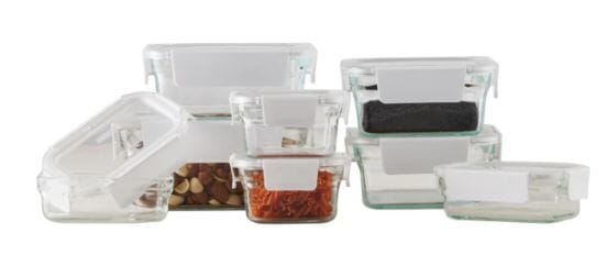 Glasslock 8pc Premium White Set Glassware Storage The Cooks Kitchen 