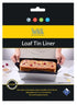 Nostik Reusable Non-stick Loaf Tin Liner Black 35x25x0.1cm