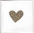 Card - Gold Flowers Heart