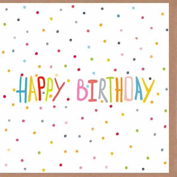 Card - Happy Birthday Spots