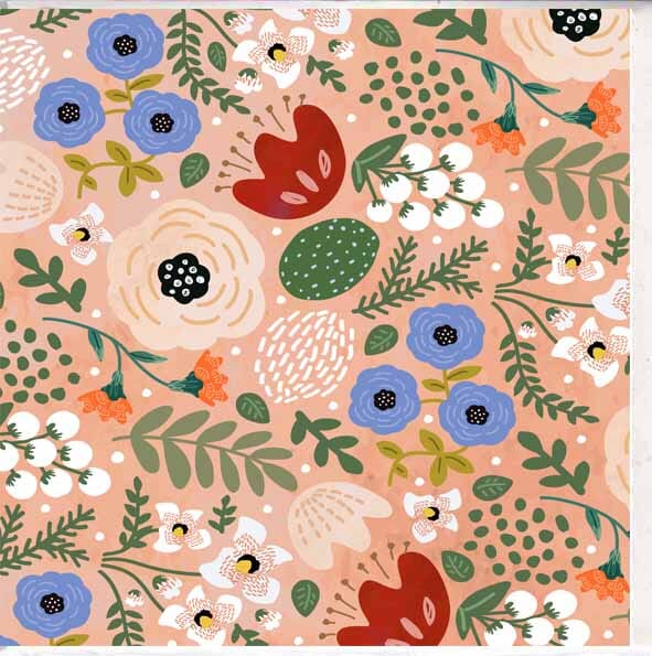 Card - Abstract Flowers Cards & Wrapping The Cooks Kitchen 