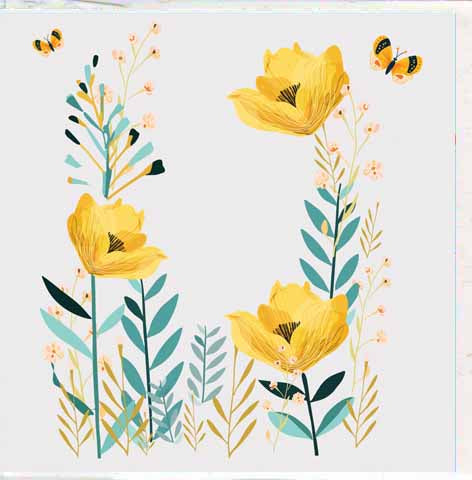 Gift Card - Butterfly N Flower