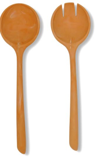 Put A Lid On It - Salad Serving Set - The Servers - Peach 