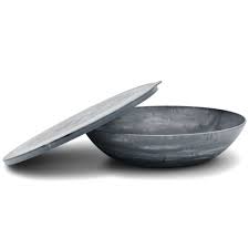 Put A Lid On It Serving Bowl With Lid - The Round - Charcoal