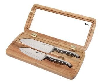 Furi Pro 2pce East/west Santoku Knife Set Santoku Knives The Cooks Kitchen Mandurah 