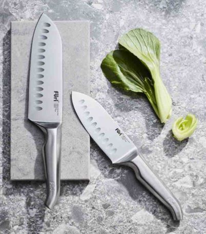 Furi Pro East/west Santoku And Diamond Finger Sharpener 3pc