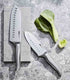 Furi Pro East/west Santoku And Diamond Finger Sharpener 3pc Knife Blocks & Racks The Cooks Kitchen 