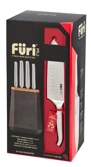 Furi Stone Block 5pc - Midnight Knife Block Sets The Cooks Kitchen 