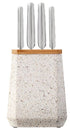 Furi Stone Block5pc Set  - Sepia Terrazzo