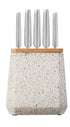 Furi Stone Block 6pc Olive Terrazzo