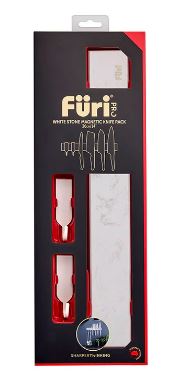 Furi Pro Stone Magnetic Knife Rack Stone 36cm - White
