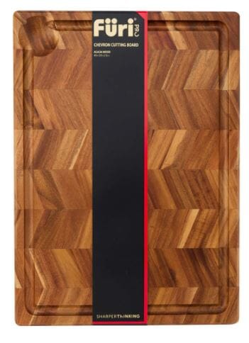 Furi Chevron Cutting Board 46x32x2.5cm Chopping Boards & Surface Savers The Cooks Kitchen 