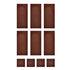 Roberts Chocolate Template Rectangle & Square