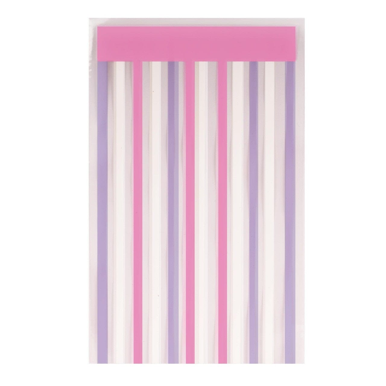 Lavender, Pink & White Striped Gift Bag Pkt 8 - 12.5 Cms X 20 Cms Gift Bags & Cookie Bags The Cooks Kitchen Mandurah 