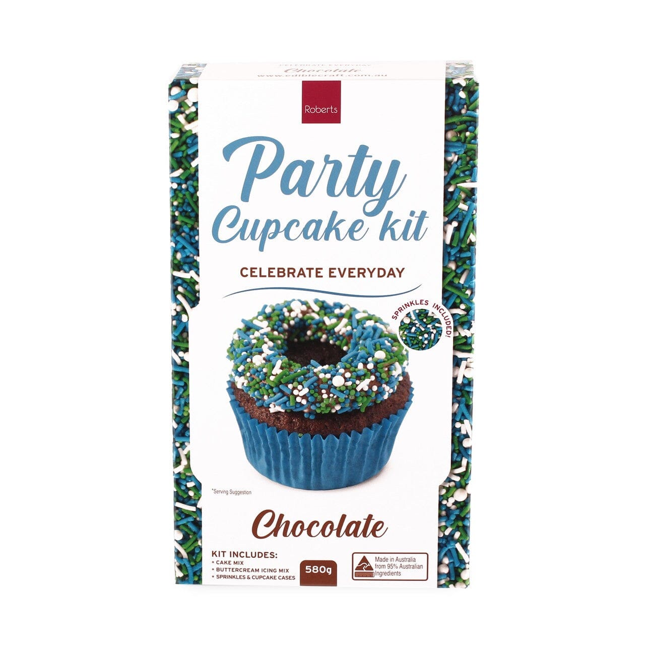 Roberts Edible Craft Chocolate Party Cupcake Kit - Sprinkles & Cases Included Cake Mixes The Cooks Kitchen Mandurah 