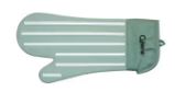 Silicone Fabric Oven Glove Stripe - Green