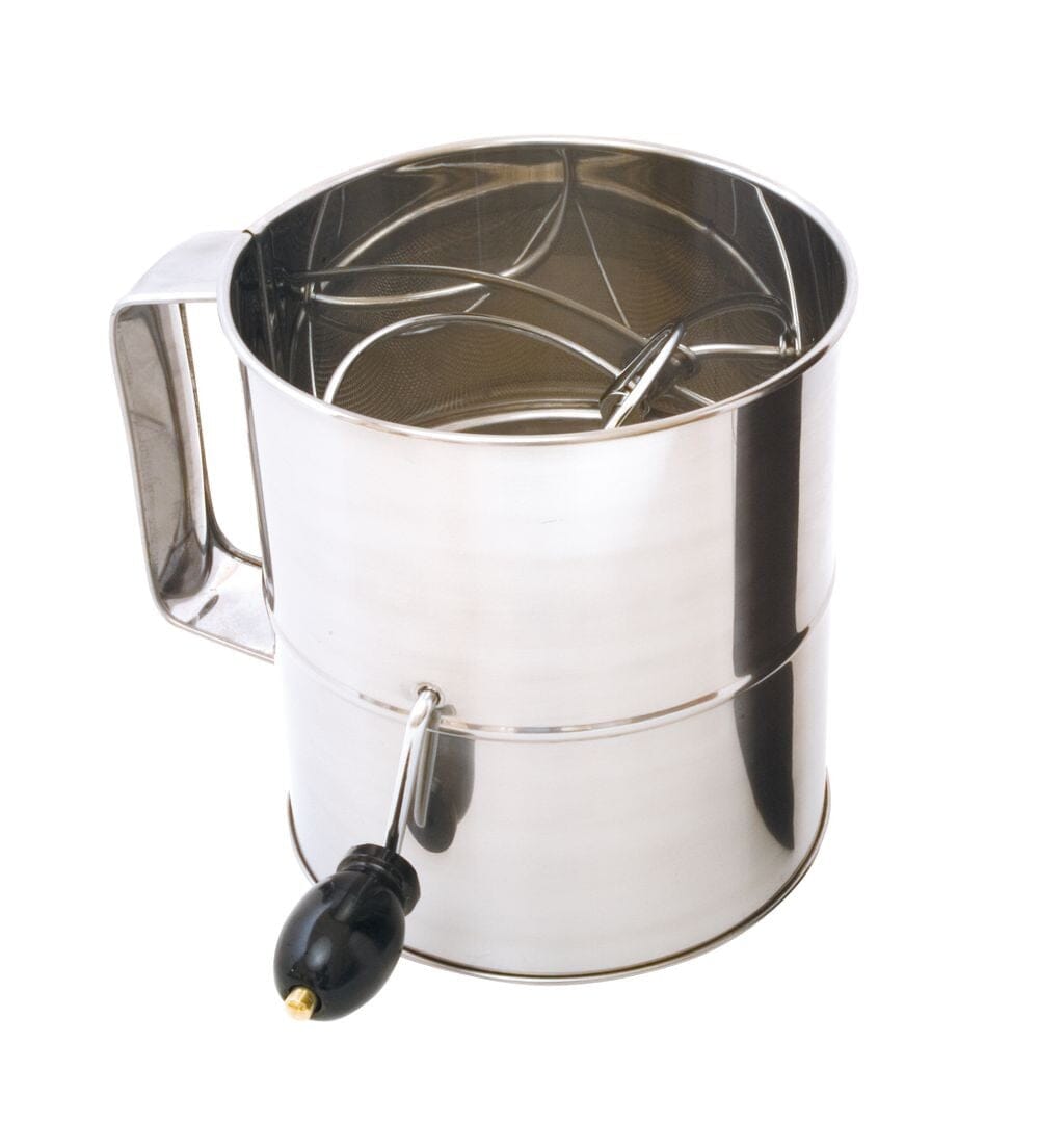 Cuisena - 8 Cup Large Flour Sifter (crank Handle) Sieves - Strainers & Shakers The Cooks Kitchen Mandurah 