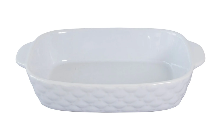 Cuisena Ceramic Baking Dish  White  24cm