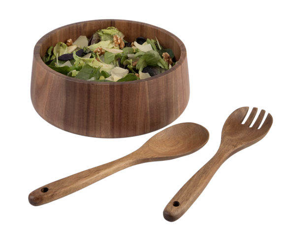 Alfresco Lane Acacia Wood Salad Bowl 26cm