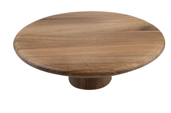 Alfresco Lane Acacia Wood Footed Cake Stand 30cm