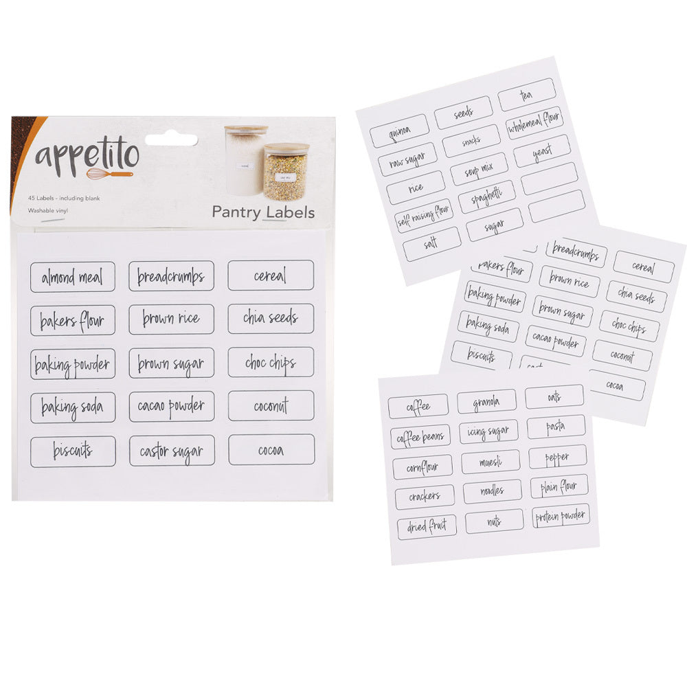 Pantry Labels - Pack Of 45