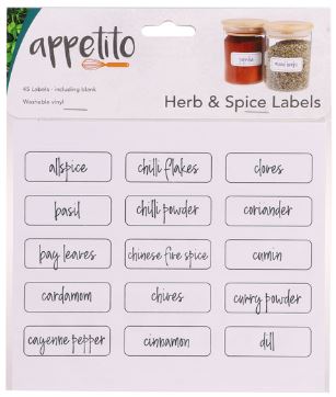 Appetite Herb & Spice Labels Pack Of 45