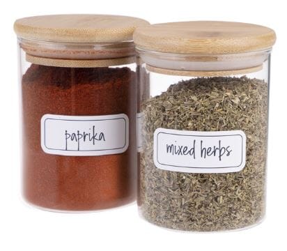 Appetito Herb & Spice Labels Pack Of 45 Packaging The Cooks Kitchen 
