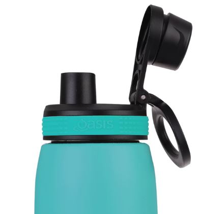 Oasis S/s Double Wall Insulated Sports Bottle W/ Screw-cap 780ml - Turquoise