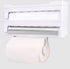 Wall Mount Kitchen Roll Dispenser - White Food Wrap Storage The Cooks Kitchen 