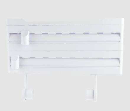 Wall Mount Kitchen Roll Dispenser - White Food Wrap Storage The Cooks Kitchen 