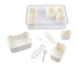 Pizzazz Rectangular 7 Compartment Grazing Box W/ Carry Handles & Food Picks (cream) Picnicware The Cooks Kitchen 
