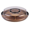 Alfresco Lane Acacia Wood 5 Compartment Round Grazing Platter